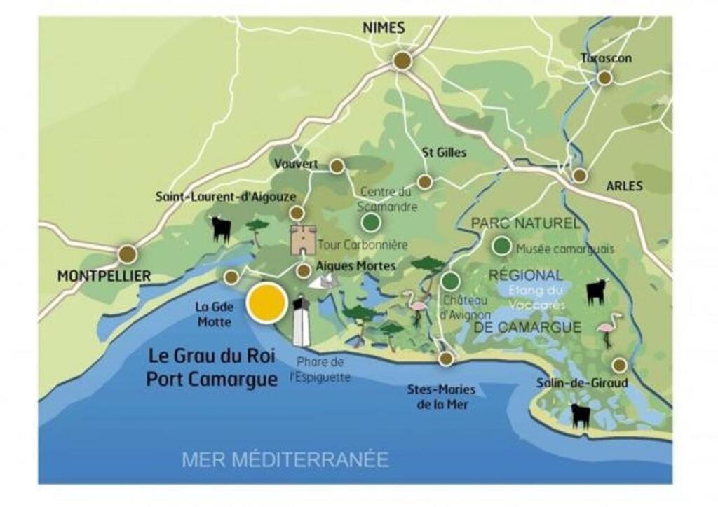 Studio - 2Min Mer & Plages - Grau Du Roi Ле-Гро-дю-Руа Экстерьер фото
